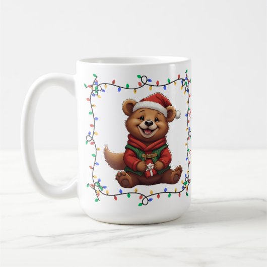 Cute beer Kerst Mok (Links)