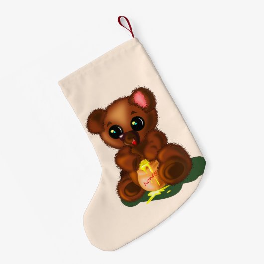 Cute Beer Kerstsokken Kleine Kerstsok (Achterkant (Hangend))