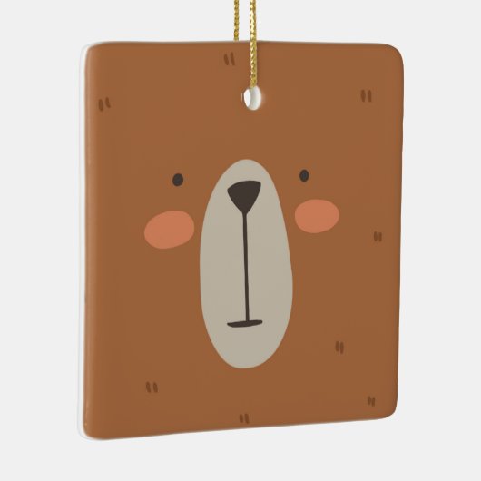 Cute Beer Kinder Baby Nursery Room Keramisch Ornament (Rechts)