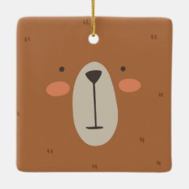 Cute Beer Kinder Baby Nursery Room Keramisch Ornament