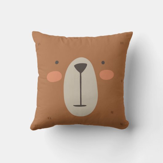 Cute Beer Kinder Baby Nursery Room Kussen (Achterkant)