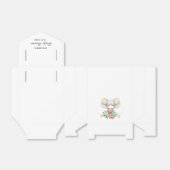 Cute Beer met ballonnen Boy Baby shower Eucalyptus Bedankdoosjes (Uitgevouwen)