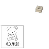 Cute Beer met een Honey Jar Custom Name Rubberstempel (Gestempeld)