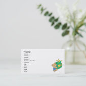 Cute Beer met Huge Honey Pot Visitekaartje (Staand voorkant)