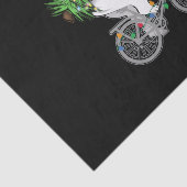 Cute Beer met kerstboomcadeaus voor fietsers Tissuepapier (Detail)