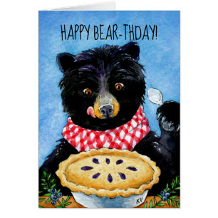 Cute Beer met Pie, wilde dieren, huishouden, verja