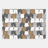 Cute Beer Naadless Patroon Inpakpapier Vel (Voorkant)