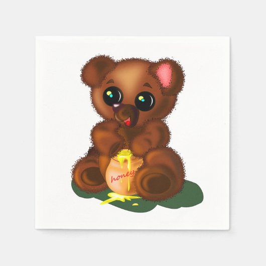 Cute Beer Napkins Servet (Voorkant)