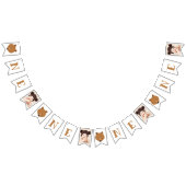 Cute Beer One Photo First Birthday Vlaggetjes (Alle)