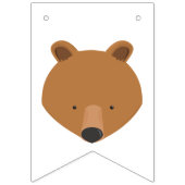 Cute Beer One Photo First Birthday Vlaggetjes (Eerste vlag)