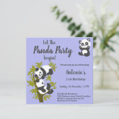 Cute Beer Pandas Feest Jongen Verjaardag Kaart (Staand voorkant)