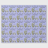 Cute Beer Pandas Party Boy Birthday Gift Cadeaupapier (Vlak)