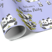 Cute Beer Pandas Party Boy Birthday Gift Cadeaupapier (Rol Hoek)
