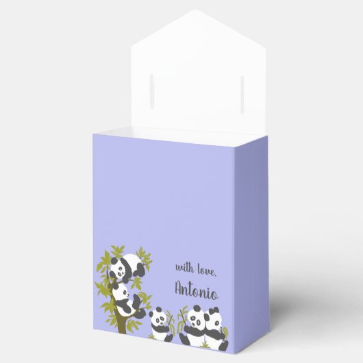 Cute Beer Pandas Party Boy Birthday Gift Hartelijk Bedankdoosjes (Geopend)