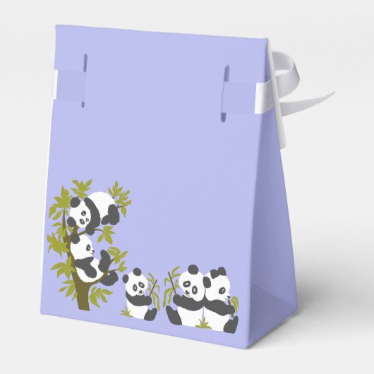 Cute Beer Pandas Party Boy Birthday Gift Hartelijk Bedankdoosjes (Achterkant)