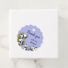 Cute Beer Pandas Party Boy Birthday Gift Hartelijk Bedankjes Labels