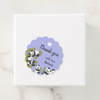 Cute Beer Pandas Party Boy Birthday Gift Hartelijk Bedankjes Labels