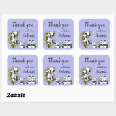 Cute Beer Pandas Party Boy Birthday Gift Hartelijk Vierkante Sticker (Vel)