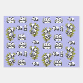 Cute Beer Pandas Party Boy Birthday Gift Inpakpapier Vel (Voorkant)