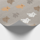 Cute Beer Pattern Cadeaupapier (Hoek)