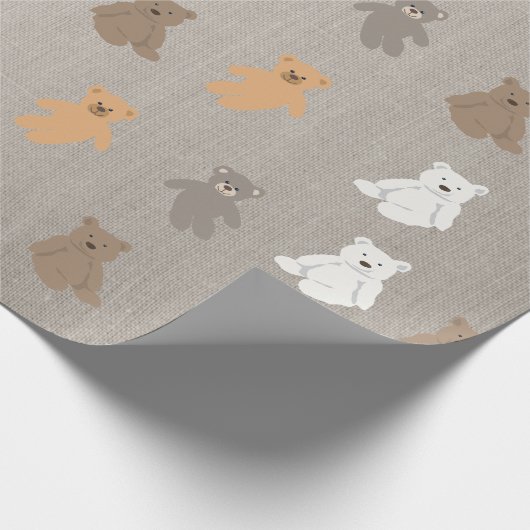 Cute Beer Pattern Cadeaupapier (Hoek)