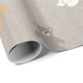 Cute Beer Pattern Cadeaupapier (Rol Hoek)