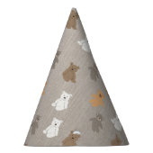 Cute Beer Pattern Feesthoedjes (Rechts)