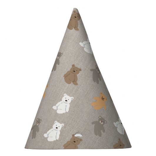 Cute Beer Pattern Feesthoedjes (Rechts)