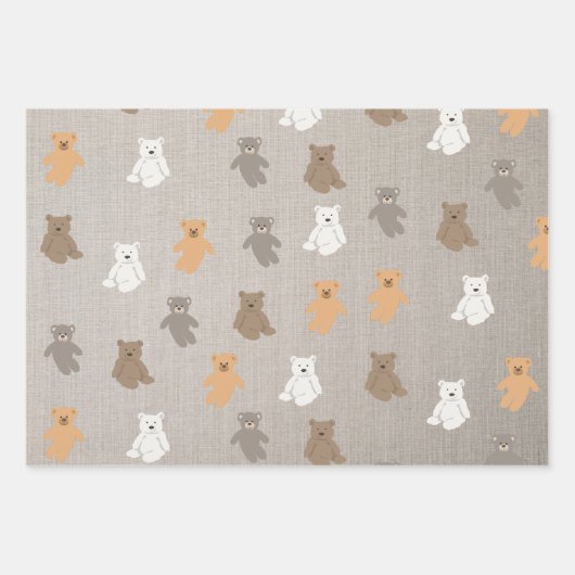 Cute Beer Pattern Inpakpapier Vel (Voorkant 3)