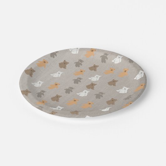 Cute Beer Pattern Papieren Bordje (Gekanteld)