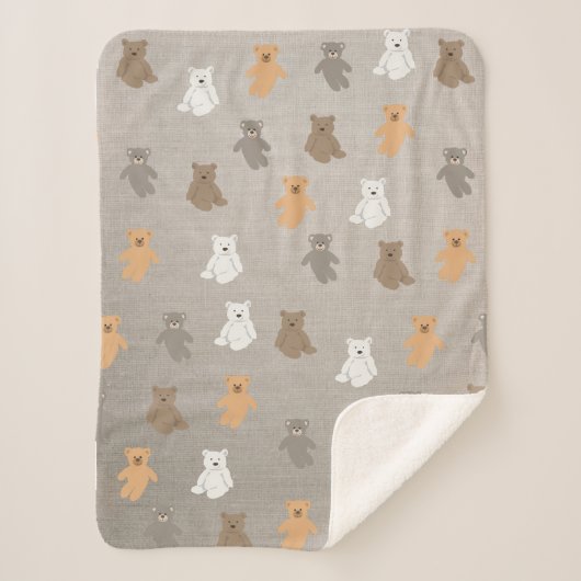 Cute Beer Pattern Sherpa Deken (Voorkant)