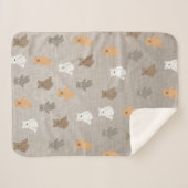 Cute Beer Pattern Sherpa Deken (Voorkant (horizontaal))