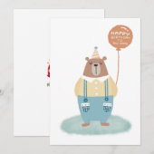 Cute Beer Personalized Birthday Kaart (Voorkant / Achterkant)