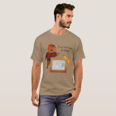 Cute Beer Personalized Photo Lijst T-shirt (Voorkant volledig)