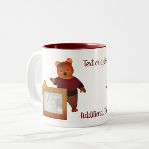 Cute Beer Persoonlijke Photo Two-Tone Coffee Mok