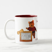 Cute Beer Persoonlijke Photo Two-Tone Coffee Mok (Links)