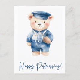 Cute beer postman | Postkruising | WATERVERF Briefkaart