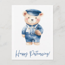 Cute beer postman | Postkruising | WATERVERF Briefkaart