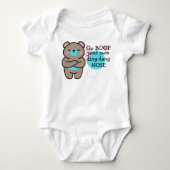 Cute Beer - Priem M'n Neus Niet Baby Body Romper (Voorkant)