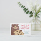 Cute beer reuzenkoekjesbakkerij visitekaartje (Staand voorkant)