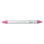 Cute Beer Roze Aangepaste naam kinder Blauwe Inkt Pen (Voorkant)