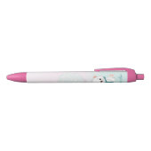 Cute Beer Roze Aangepaste naam kinder Blauwe Inkt Pen (Bovenkant)
