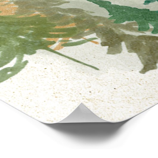 Cute Beer Rustic Beary 1st Birthday Milestone Sign Poster (Hoek)