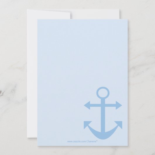 Cute beer sailor boy's verjaardagsfeest kaart (Achterkant)