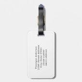 Cute Beer Simple Line Illustration Custom Name Bagagelabel (Achterkant verticaal)