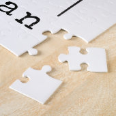 Cute Beer Simple Line Illustration Custom Name Legpuzzel (Zijkant)