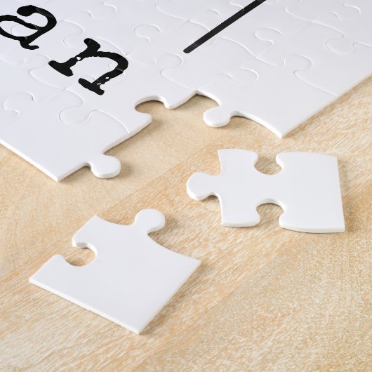 Cute Beer Simple Line Illustration Custom Name Legpuzzel (Zijkant)