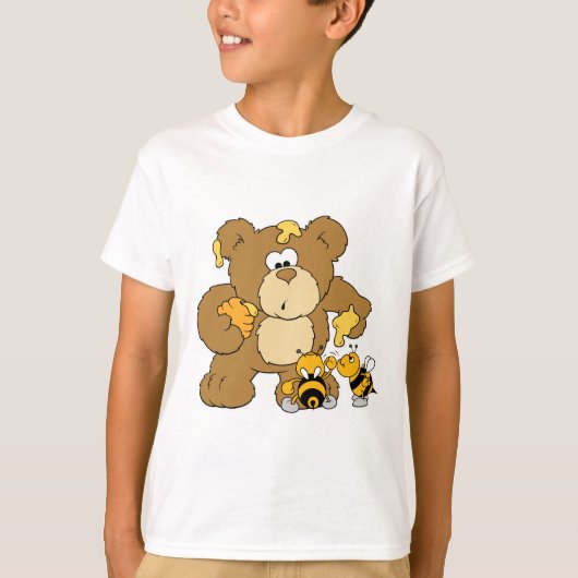 Cute Beer Stealing Honey T-shirt (Voorkant)