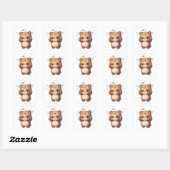 Cute Beer Sticker met 'Hersenen Laden' (Vel)