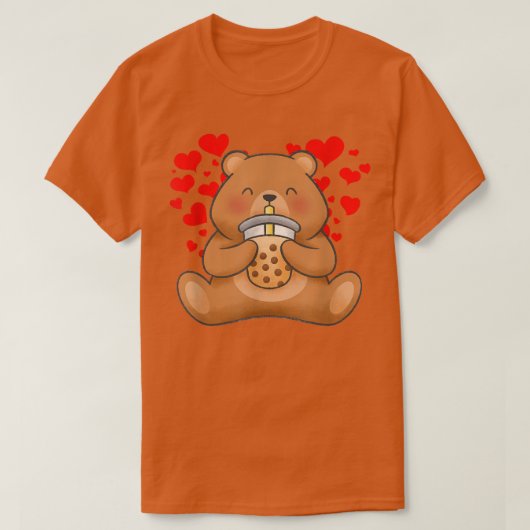 Cute Beer Tea Bubble Tea Anime T-shirt (Design voorkant)